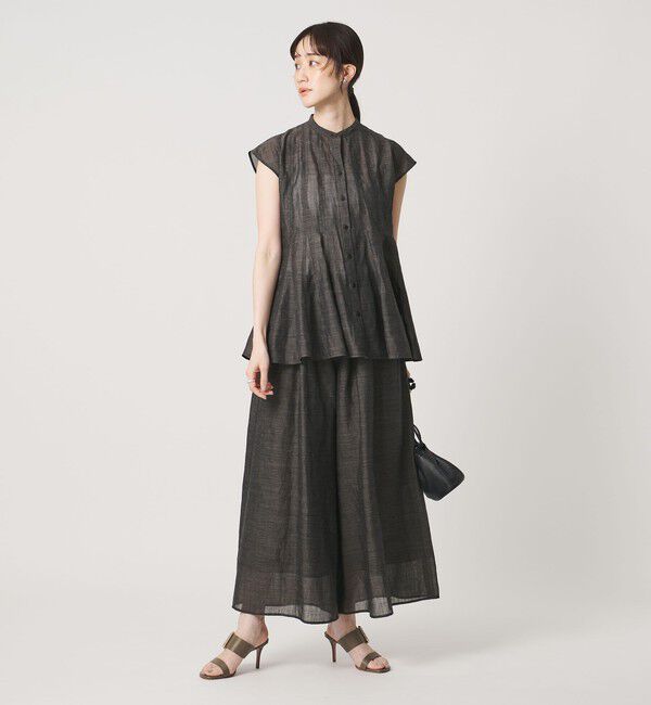 UNITED ARROWS「フレンチスリーブ ブラウス ‐ウォッシャブル‐」|シャツ・ブラウス|