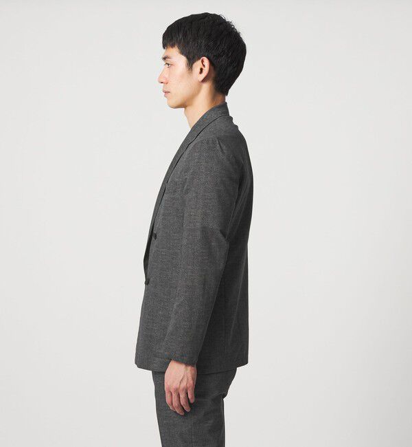 UNITED ARROWS「COOL DOTS プリント ダブル 4ボタン テーラードジャケット UA COZY ウォッシャブル 2WAYストレッチ」|テーラードジャケット|