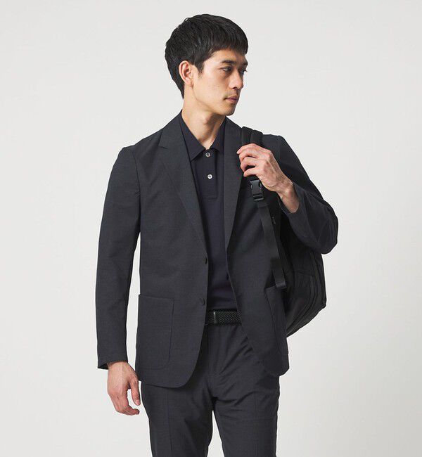 UNITED ARROWS「COOL DOTS プリント シングル 2ボタン テーラードジャケット UA COZY ウォッシャブル 2WAYストレッチ」|テーラードジャケット|