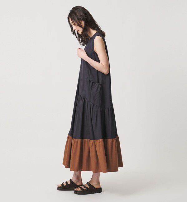 UNITED ARROWS「ポケット ティアード マキシ ワンピース」|ワンピース|