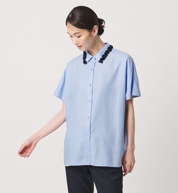 UNITED ARROWS「ミニフリル シャツ」|シャツ・ブラウス|
