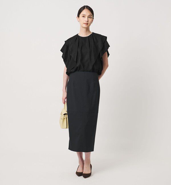 UNITED ARROWS「Spiree IAS フレア ブラウス ‐接触冷感 UVカット ウォッシャブル‐」|シャツ・ブラウス|
