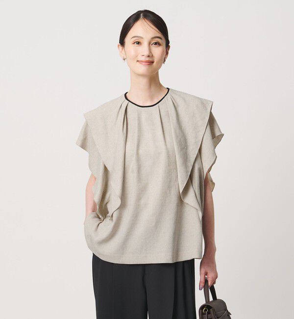 UNITED ARROWS「Spiree IAS フレア ブラウス ‐接触冷感 UVカット ウォッシャブル‐」|シャツ・ブラウス|