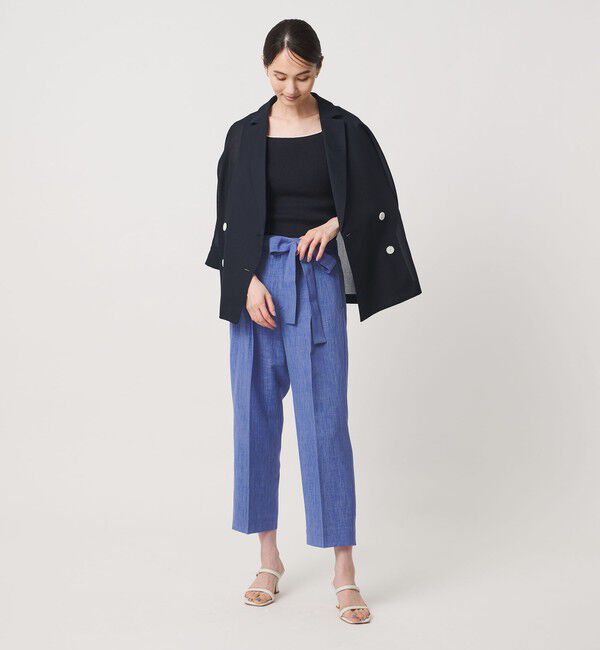 UNITED ARROWS「ハケメ ライク テーパードパンツ ‐ウォッシャブル‐」|スラックス|