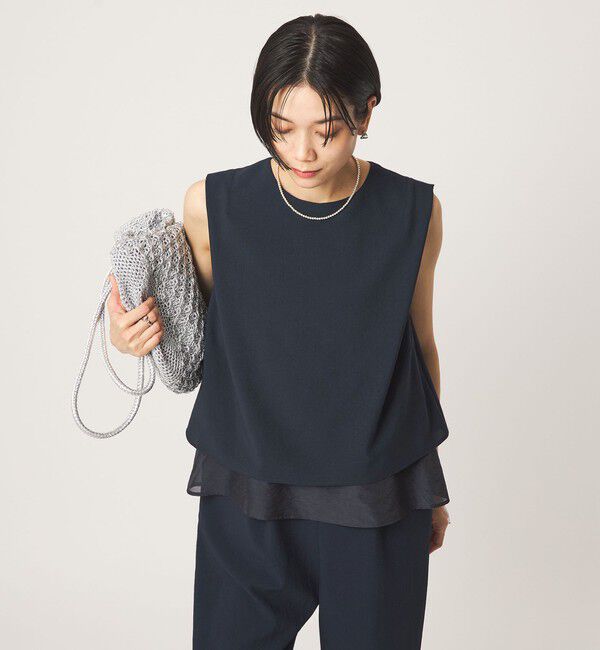 UNITED ARROWS green label relaxing「ダブルフレアオールインワン マシンウォッシャブル 通気性 ストレッチ」|オールインワン|