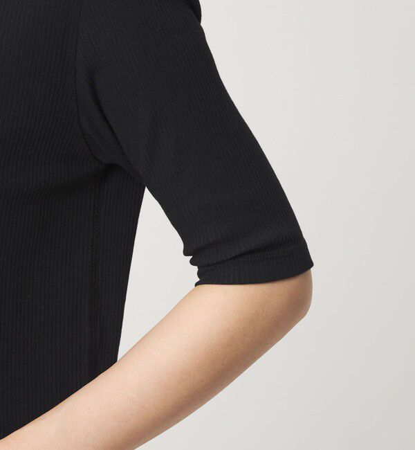 UNITED ARROWS green label relaxing「【WEB限定】＜at ease＞シアーテレコ ヘンリーネック ショートスリーブ カットソー」|Tシャツ・カットソー|