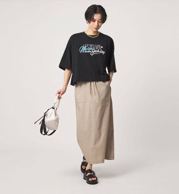 UNITED ARROWS green label relaxing「バック タック ロゴ Tシャツ」|Tシャツ・カットソー|