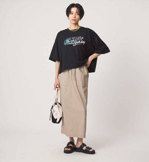 UNITED ARROWS green label relaxing「バック タック ロゴ Tシャツ」|Tシャツ・カットソー|