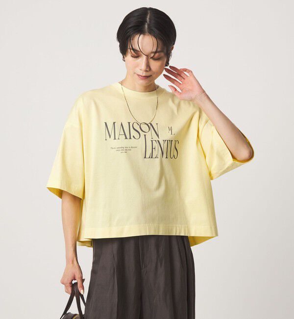 UNITED ARROWS green label relaxing「バック タック ロゴ Tシャツ」|Tシャツ・カットソー|
