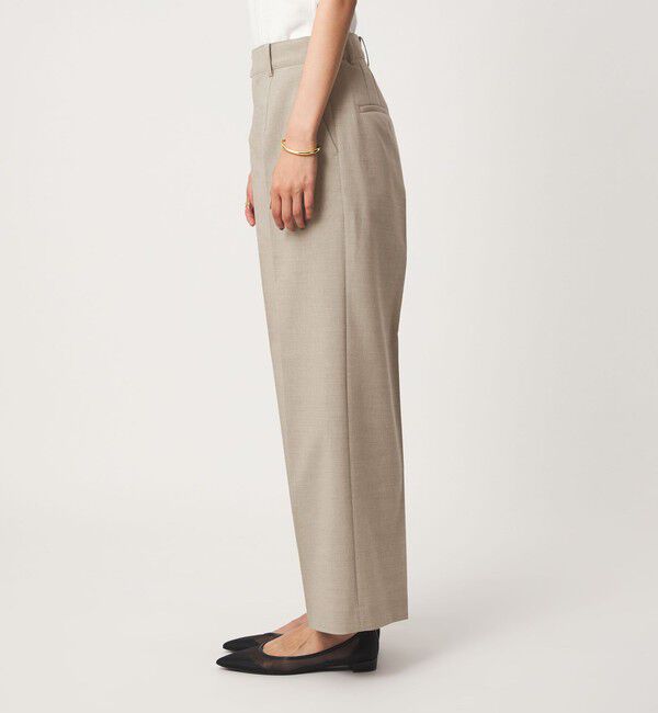 UNITED ARROWS green label relaxing「リネンライク ストレート パンツ 2 マシンウォッシャブル 接触冷感」|スラックス|