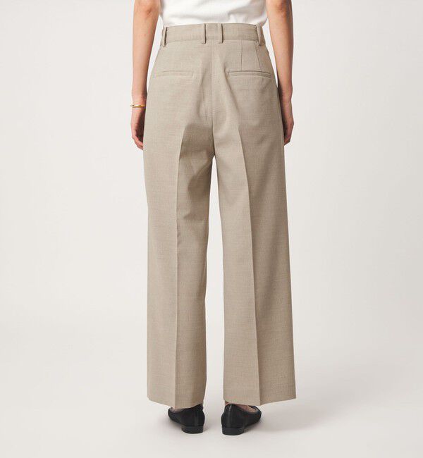 UNITED ARROWS green label relaxing「リネンライク ストレート パンツ 2 マシンウォッシャブル 接触冷感」|スラックス|