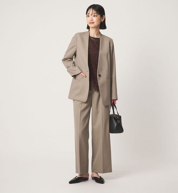 UNITED ARROWS green label relaxing「［size SHORT/TALLあり］Greed グリード ストレート パンツ ウォッシャブル」|スラックス|