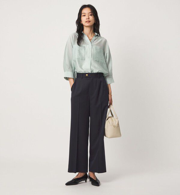 UNITED ARROWS green label relaxing「［size SHORT/TALLあり］Greed グリード ストレート パンツ ウォッシャブル」|スラックス|