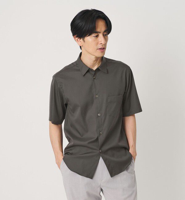 BEAUTY&YOUTH UNITED ARROWS「クリア オックスフォード デオドラント レギュラー 半袖シャツ SLIM型 抗菌防臭」|シャツ・ブラウス|