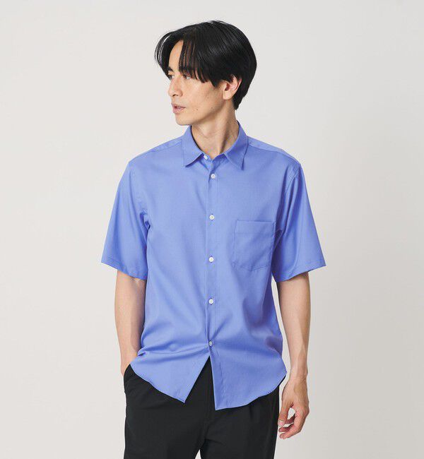 BEAUTY&YOUTH UNITED ARROWS「クリア オックスフォード デオドラント レギュラー 半袖シャツ SLIM型 抗菌防臭」|シャツ・ブラウス|