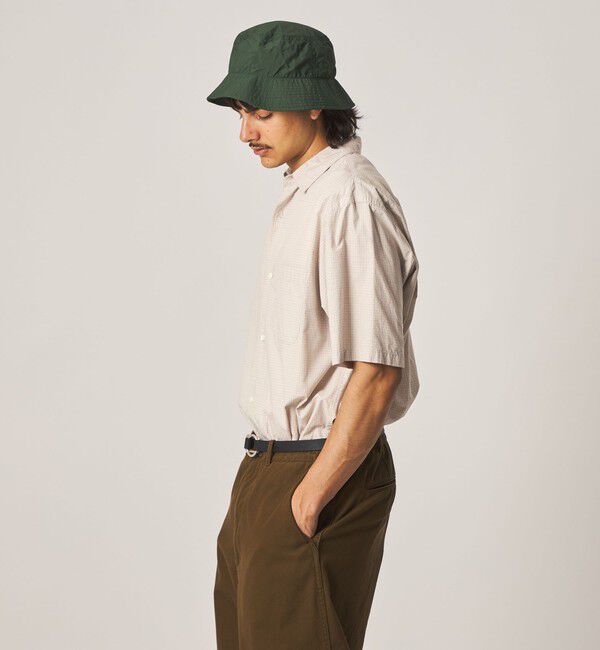 STEVEN ALAN「＜Steven Alan＞ シボチェック レギュラーカラー ショートスリーブ シャツ BOX」|シャツ・ブラウス|