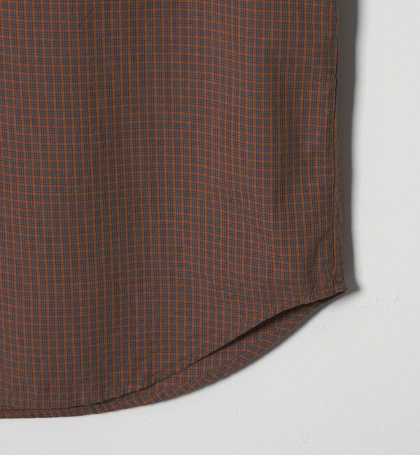 STEVEN ALAN「＜Steven Alan＞ オーガニックコットン チェック ジップ プルオーバー ショートスリーブ シャツ」|シャツ・ブラウス|