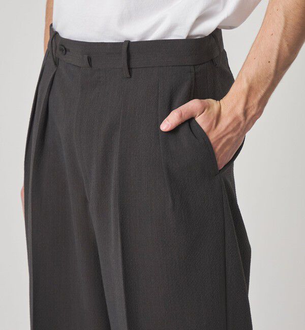 STEVEN ALAN「＜Steven Alan＞ TW サッカー イン ツープリーツ ドレス トラウザーズ」|スラックス|