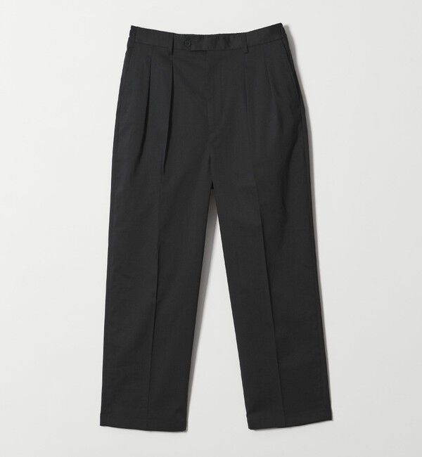 STEVEN ALAN「＜Steven Alan＞ P/RA トロピカル イン ツープリーツ ドレス トラウザーズ ハーフイージー」|スラックス|BLACK