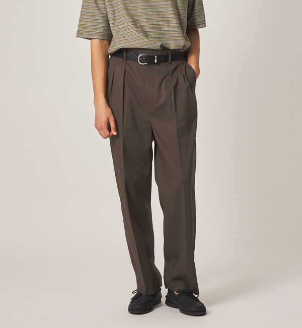 STEVEN ALAN「＜Steven Alan＞ P/RA トロピカル イン ツープリーツ ドレス トラウザーズ ハーフイージー」|スラックス|