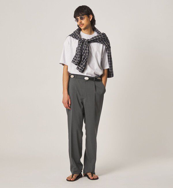 STEVEN ALAN「＜Steven Alan＞ RENURMY アウト ワンプリーツ スラックス」|スラックス|