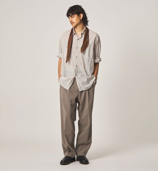 STEVEN ALAN「＜Steven Alan＞ RENURMY アウト ワンプリーツ スラックス」|スラックス|