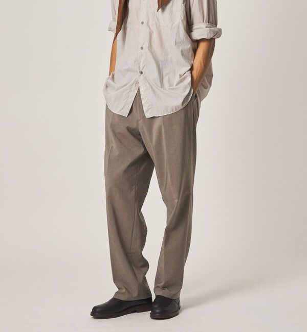 STEVEN ALAN「＜Steven Alan＞ RENURMY アウト ワンプリーツ スラックス」|スラックス|