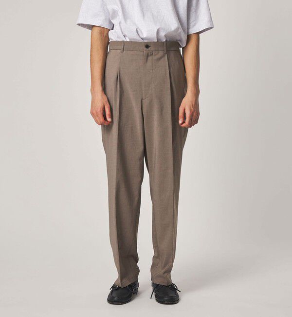 STEVEN ALAN「＜Steven Alan＞ RENURMY アウト ワンプリーツ スラックス」|スラックス|