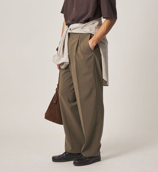 STEVEN ALAN「＜Steven Alan＞ RENURMY アウト ワンプリーツ スラックス」|スラックス|