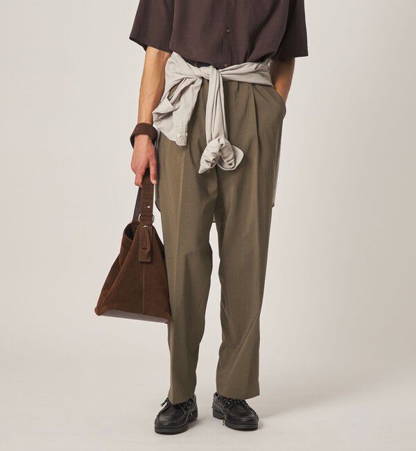 STEVEN ALAN「＜Steven Alan＞ RENURMY アウト ワンプリーツ スラックス」|スラックス|