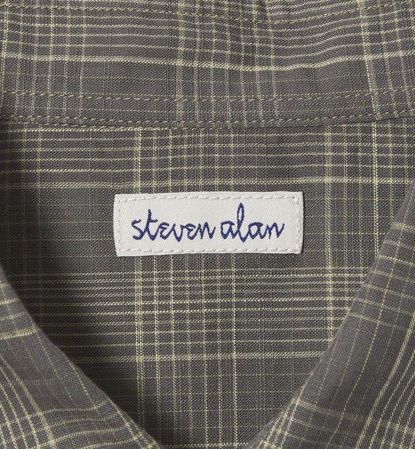 STEVEN ALAN「＜Steven Alan＞ スラブ チェック レギュラーカラー ショートスリーブ シャツ」|シャツ・ブラウス|