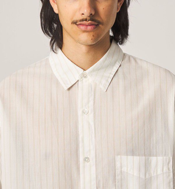 STEVEN ALAN「＜Steven Alan＞ AKIHA ストライプ レギュラーカラー シャツ LOOSE」|シャツ・ブラウス|