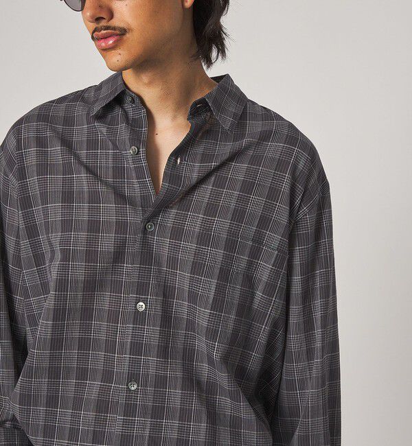 STEVEN ALAN「＜Steven Alan＞ スラブ チェック レギュラーカラー シャツ LOOSE」|シャツ・ブラウス|