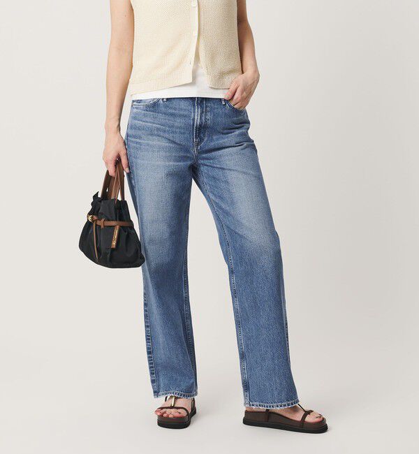 BEAUTY&YOUTH UNITED ARROWS「＜upper hights＞THE NIECE MID RISE デニムパンツ/コバルト」|デニム|