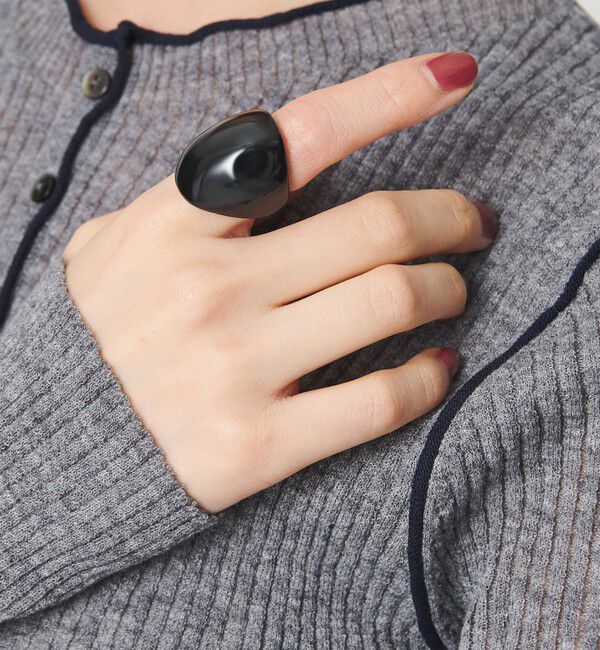 BEAUTY&YOUTH UNITED ARROWS「＜JAMIRAY＞Drop Horn リング」|リング|BLACK