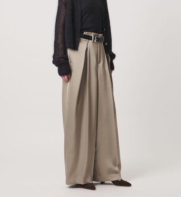 AEWEN MATOPH「＜AEWEN MATOPH＞サテンインタックパンツ ‐ ウォッシャブル - 」|その他|