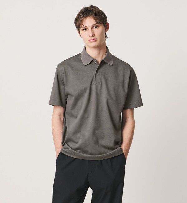 UNITED ARROWS「タック ジャージ ポロシャツ」|Tシャツ・カットソー|DK.GRAY