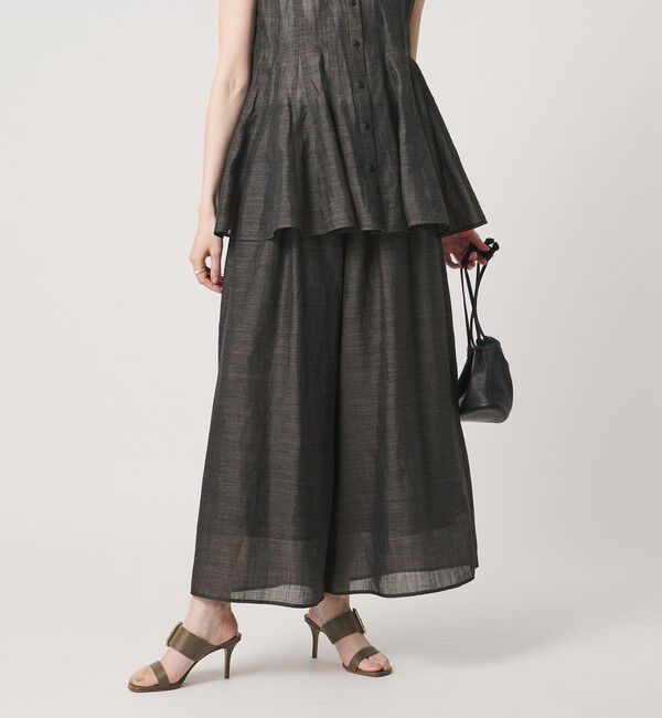 UNITED ARROWS「ギャザー フレアパンツ  ‐ウォッシャブル‐」|その他|DK.BROWN