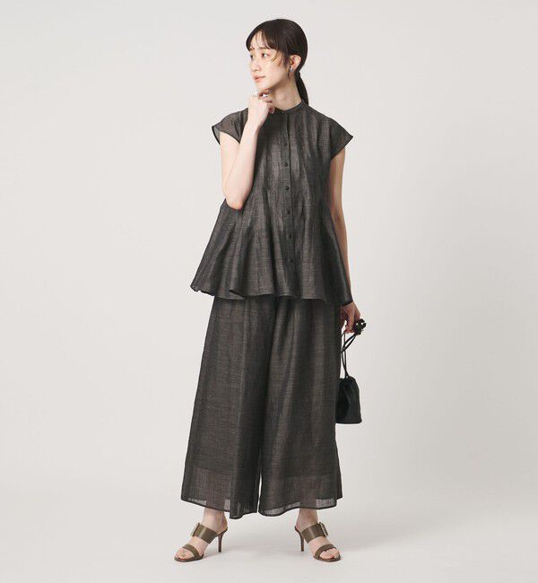 UNITED ARROWS「ギャザー フレアパンツ  ‐ウォッシャブル‐」|その他|