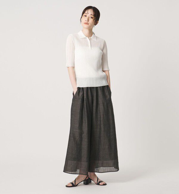 UNITED ARROWS「ギャザー フレアパンツ  ‐ウォッシャブル‐」|その他|