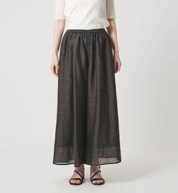 UNITED ARROWS「ギャザー フレアパンツ  ‐ウォッシャブル‐」|その他|