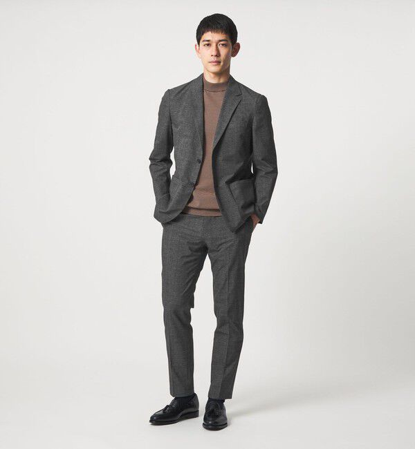 UNITED ARROWS「COOL DOTS プリント シングル 2ボタン テーラードジャケット UA COZY ウォッシャブル 2WAYストレッチ」|テーラードジャケット|