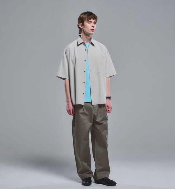 UNITED ARROWS green label relaxing「Dot Air ボックス レギュラーカラー 半袖 シャツ -ストレッチ-」|シャツ・ブラウス|
