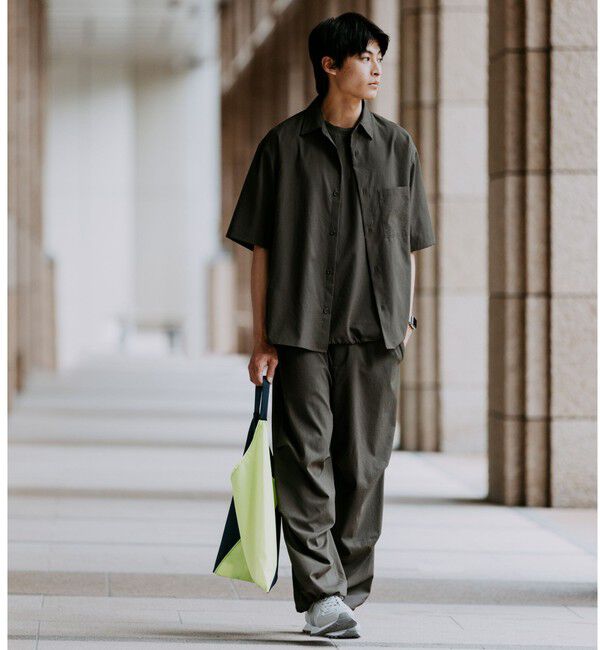 UNITED ARROWS green label relaxing「Dot Air ボックス レギュラーカラー 半袖 シャツ -ストレッチ-」|シャツ・ブラウス|