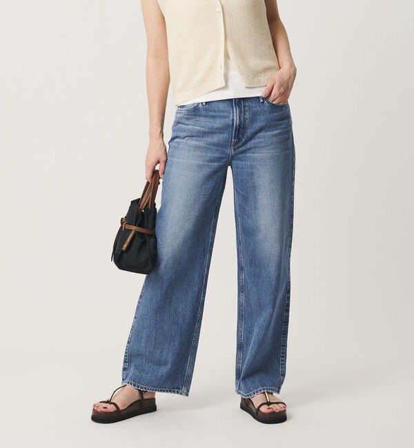 BEAUTY&YOUTH UNITED ARROWS「＜upper hights＞THE NIECE MID RISE デニムパンツ/コバルト」|デニム|COBALT