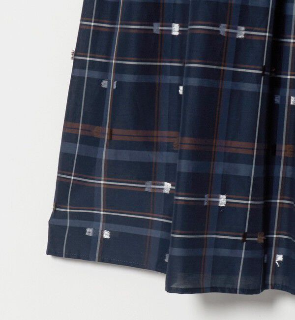 UNITED ARROWS「チェック リボン カットジャガード スカート」|スカート|