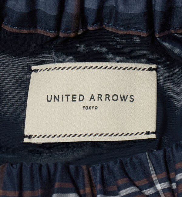 UNITED ARROWS「チェック リボン カットジャガード スカート」|スカート|