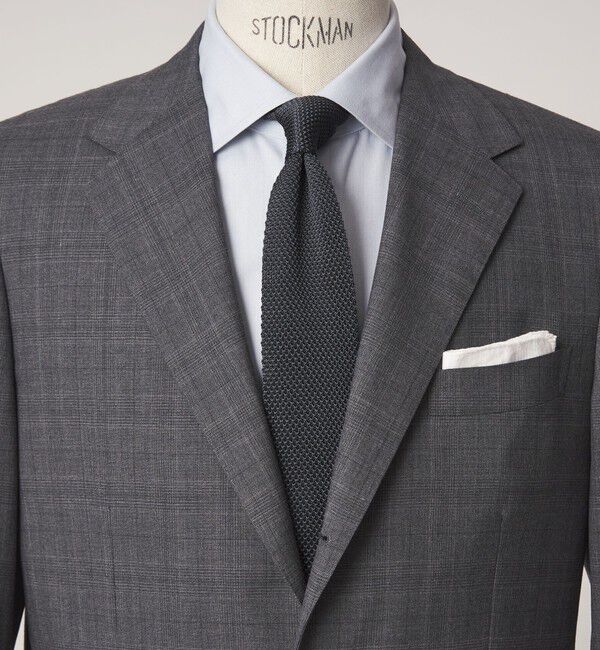 UNITED ARROWS green label relaxing「GLR ポリエステル ウォッシャブル ニット ソリッド ネクタイ ニットタイ」|ネクタイ・蝶ネクタイ|DK.GRAY