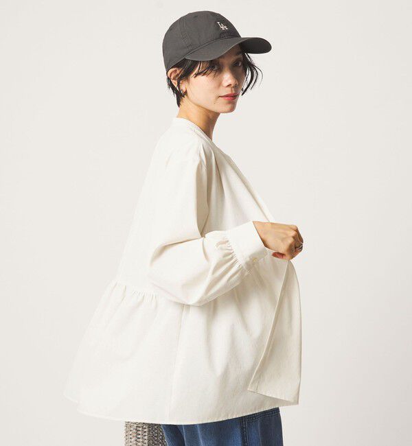 UNITED ARROWS green label relaxing「［size SHORTあり］ペプラム ブラウス UVカット 通気性 吸水速乾」|シャツ・ブラウス|