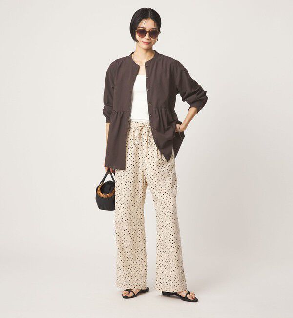 UNITED ARROWS green label relaxing「［size SHORTあり］ペプラム ブラウス UVカット 通気性 吸水速乾」|シャツ・ブラウス|